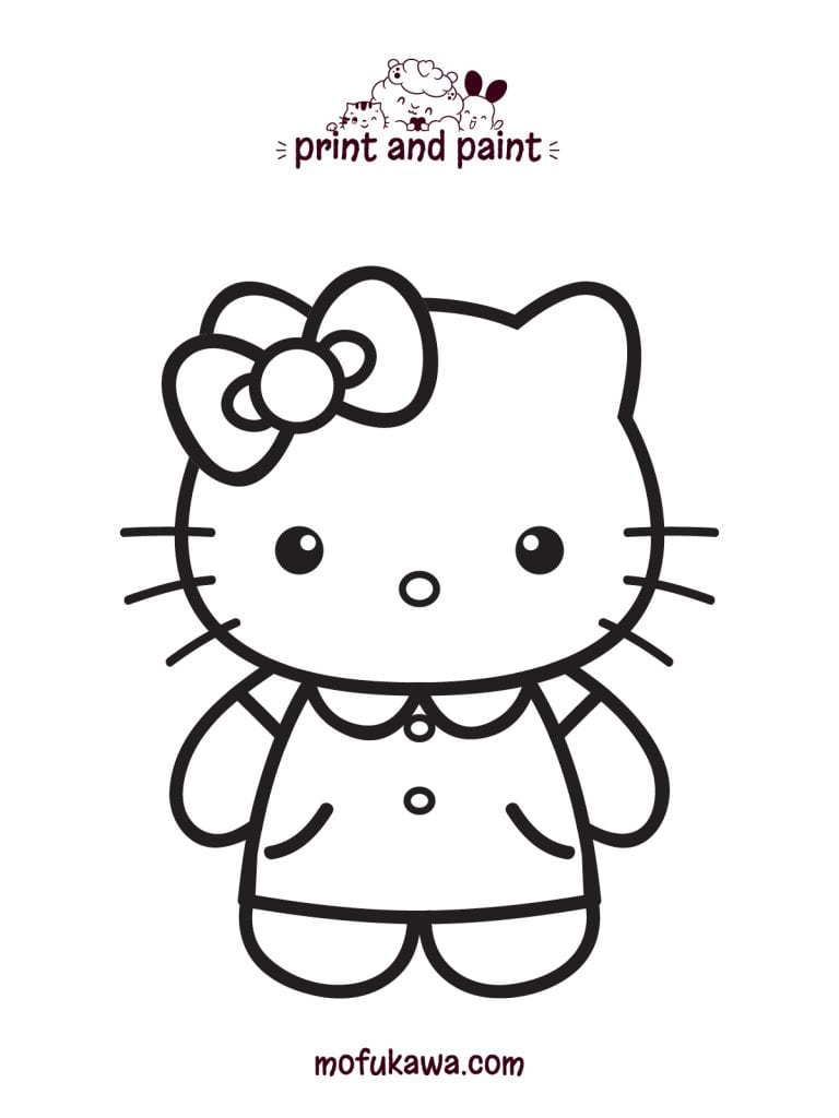 Hello Kitty Coloring Page