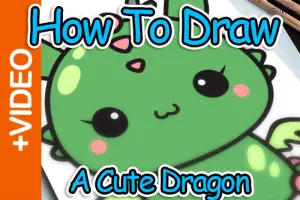 Draw A Cute Dragon Thumbnail
