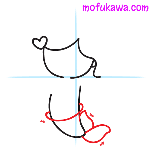 How To Draw A Cute Mermaid 10 howtodrawamermaid-step4