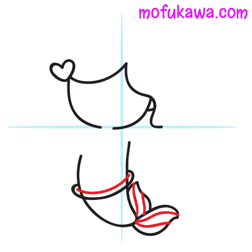 How To Draw A Cute Mermaid 11 howtodrawamermaid-step5