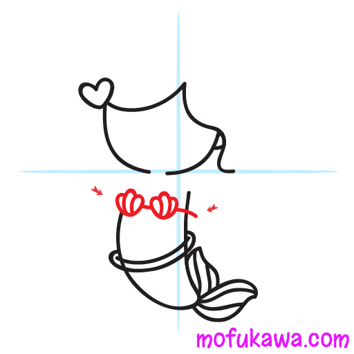 How To Draw A Cute Mermaid 12 howtodrawamermaid-step6