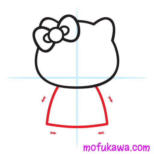 How To Draw Hello Kitty 5 howtodrawhellokitty-step5