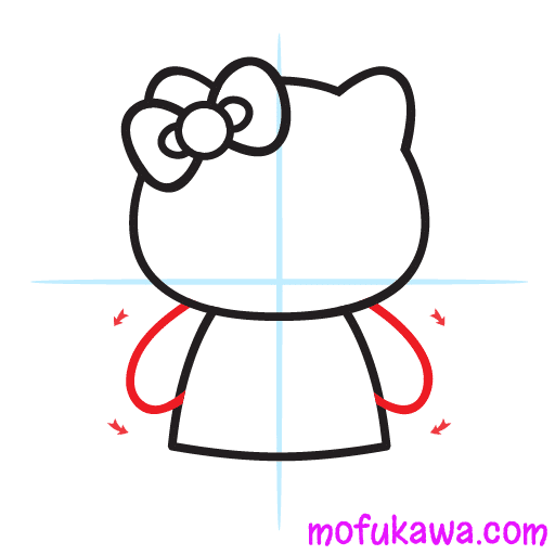 How To Draw Hello Kitty 6 howtodrawhellokitty-step6
