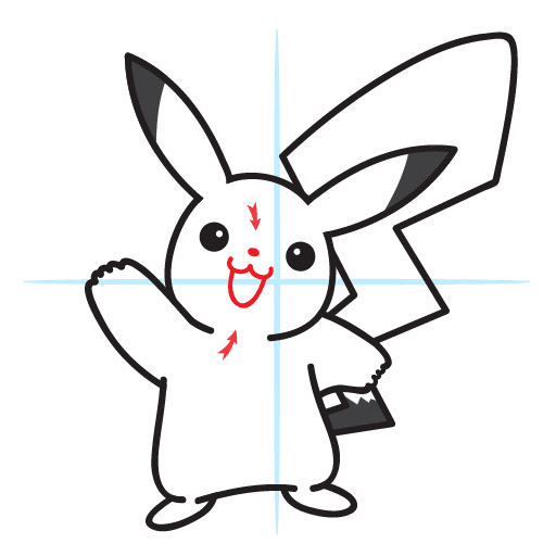 How To Draw Pikachu 16 howtodrawpikachu-step10