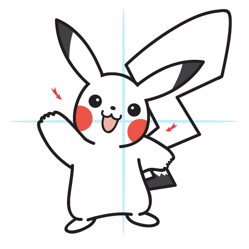 How To Draw Pikachu 17 howtodrawpikachu-step11
