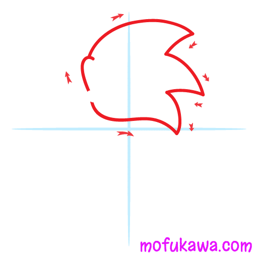 How To Draw Sonic The Hedgehog 7 How To Draw Sonic The Hedgehog Step 1