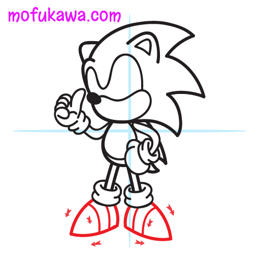 How To Draw Sonic The Hedgehog Step 10