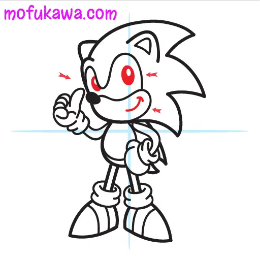 How To Draw Sonic The Hedgehog Step 11