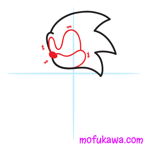 How To Draw Sonic The Hedgehog 8 How To Draw Sonic The Hedgehog Step 2