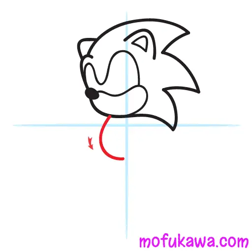 How To Draw Sonic The Hedgehog Step 1