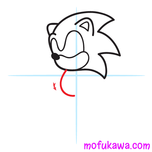 How To Draw Sonic The Hedgehog Step 1