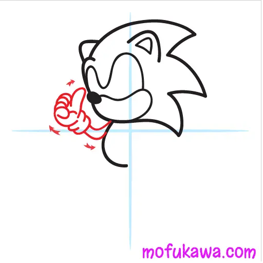 How To Draw Sonic The Hedgehog Step 5