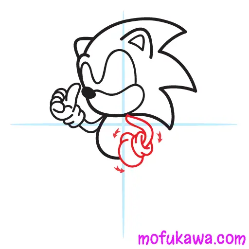 How To Draw Sonic The Hedgehog Step 6