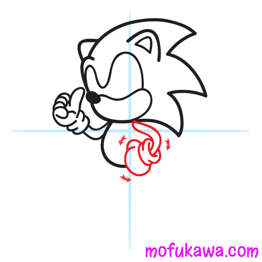 How To Draw Sonic The Hedgehog Step 6