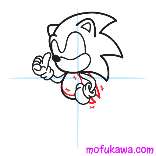 How To Draw Sonic The Hedgehog 13 How To Draw Sonic The Hedgehog Step 7