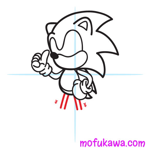 How To Draw Sonic The Hedgehog Step 8