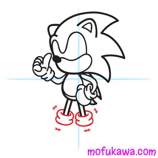 How To Draw Sonic The Hedgehog Step 9