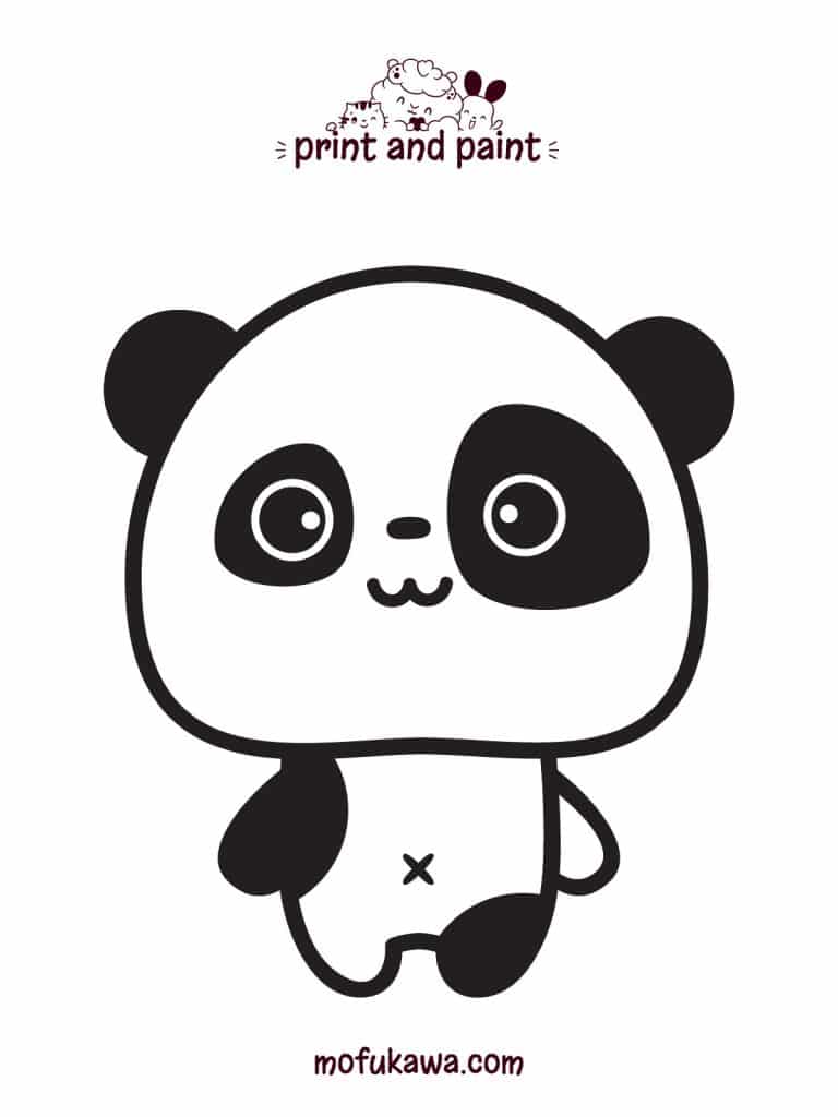 Cute Panda Coloring Page