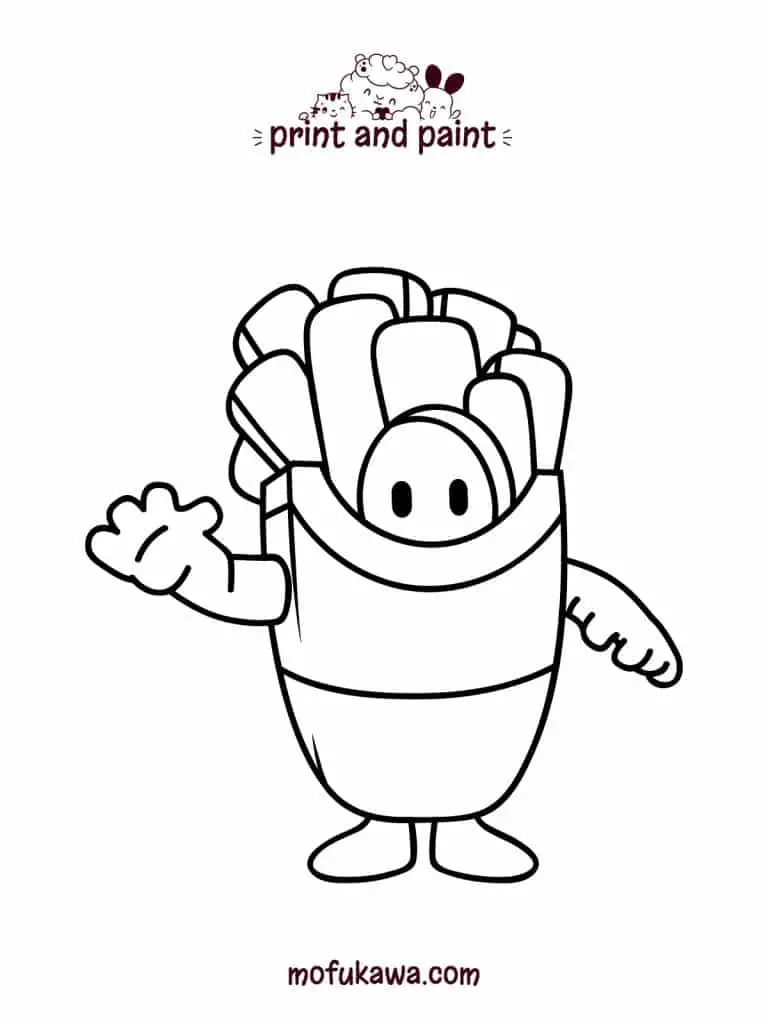 Fall Guys Coloring Page