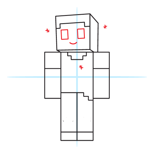 How To Draw Steve From Minecraft 20 How To Draw Steve From Minecraft Step 14