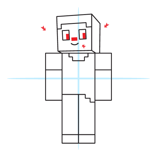 How To Draw Steve From Minecraft 21 How To Draw Steve From Minecraft Step 15
