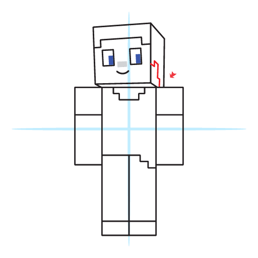 How To Draw Steve From Minecraft 22 How To Draw Steve From Minecraft Step 16