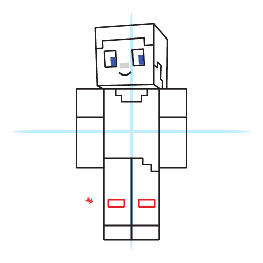 How To Draw Steve From Minecraft 23 How To Draw Steve From Minecraft Step 17