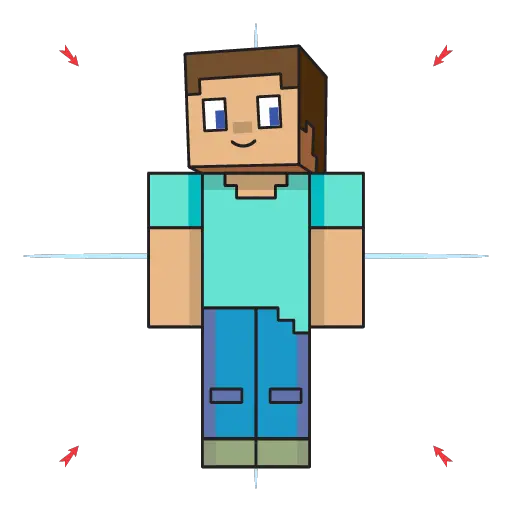 How To Draw Steve From Minecraft Step 18
