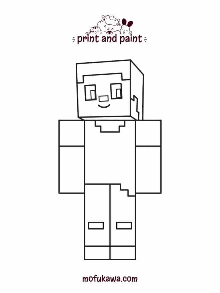 How To Draw Steve From Minecraft 25 Steve From Minecraft Coloring Page