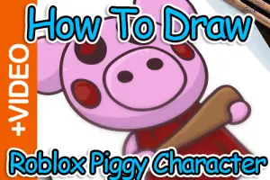 How To Draw Roblox Piggy Character - Thumbnail