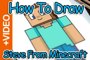 How To Draw Steve From Minecraft Thumbnail
