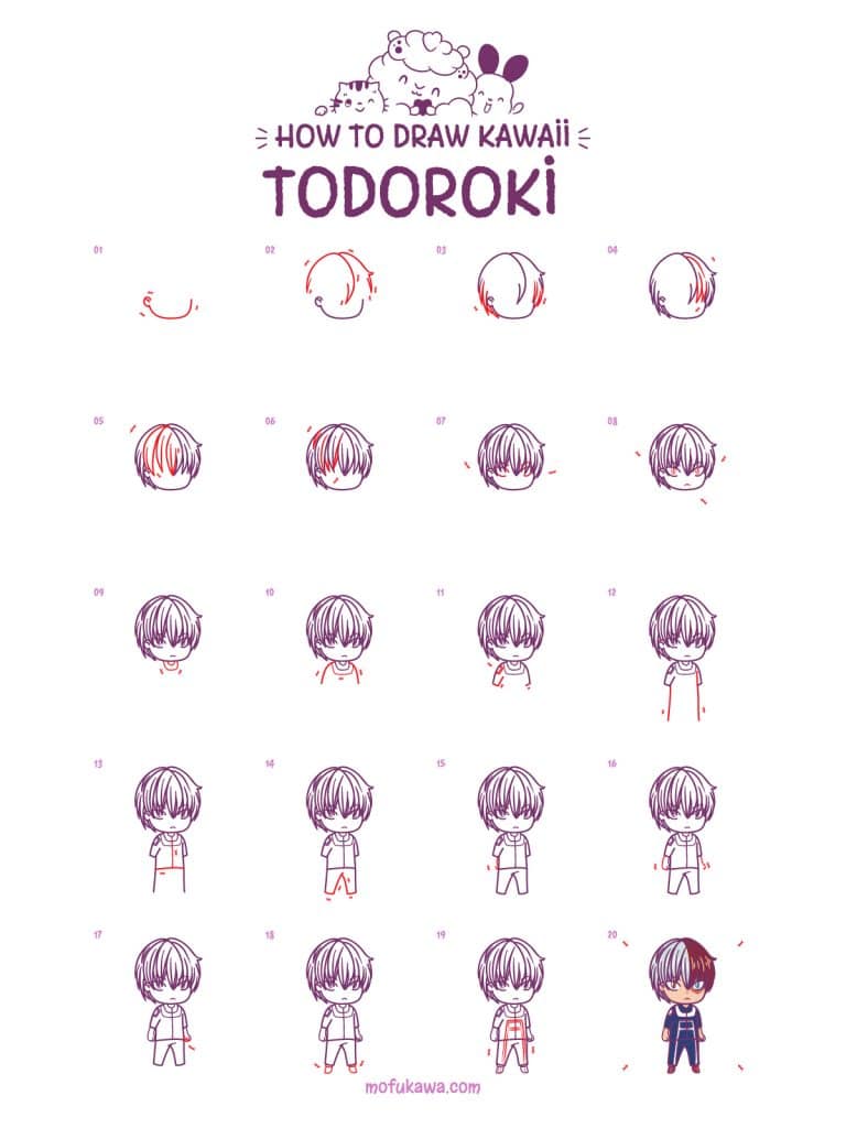 How To Draw Todoroki Shoto 28 How To Draw Todoroki Shoto Step by Step