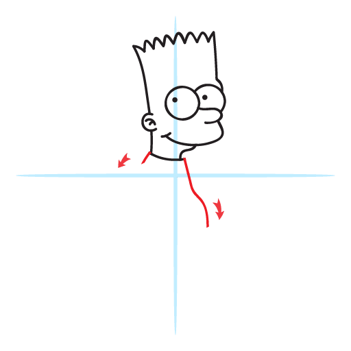 How To Draw Bart Simpson 17 howtodrawbarsimpson step11