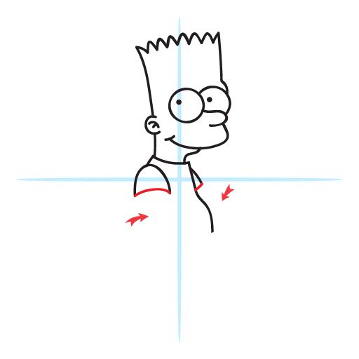 How To Draw Bart Simpson 19 howtodrawbarsimpson step13
