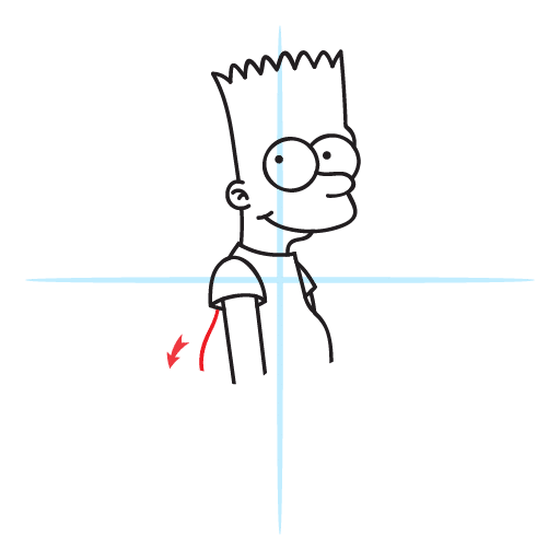 How To Draw Bart Simpson 21 howtodrawbarsimpson step15