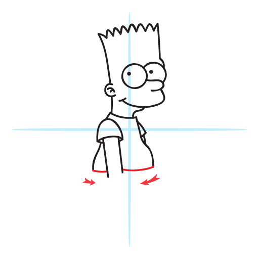 How To Draw Bart Simpson 22 howtodrawbarsimpson step16