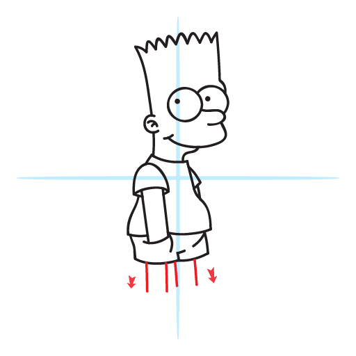 How To Draw Bart Simpson 27 howtodrawbarsimpson step21