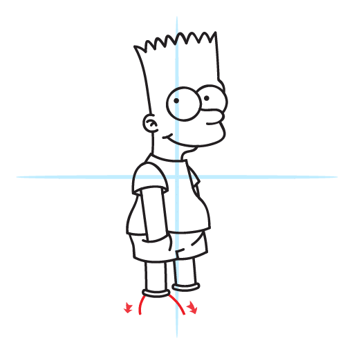 How To Draw Bart Simpson 29 howtodrawbarsimpson step23