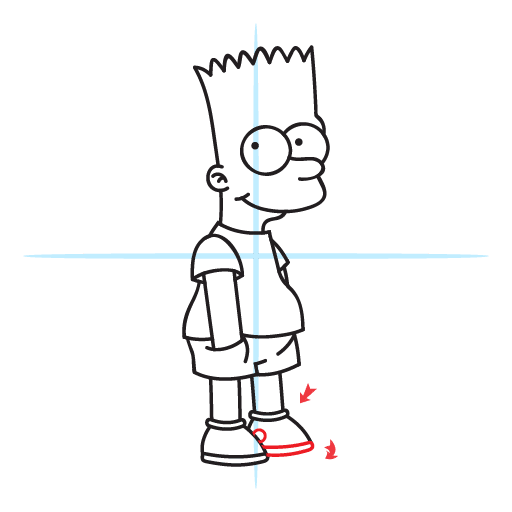 How To Draw Bart Simpson 32 howtodrawbarsimpson step26