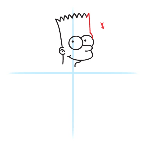 How To Draw Bart Simpson 15 howtodrawbarsimpson step9
