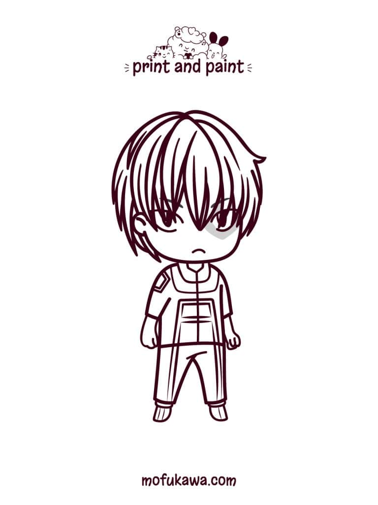 How To Draw Todoroki Shoto 27 Todoroki Shoto Coloring Page
