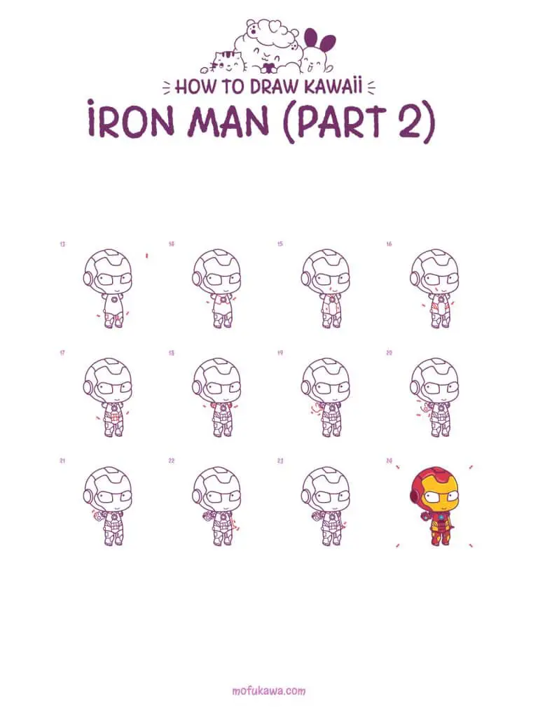 howtodrawironman part2