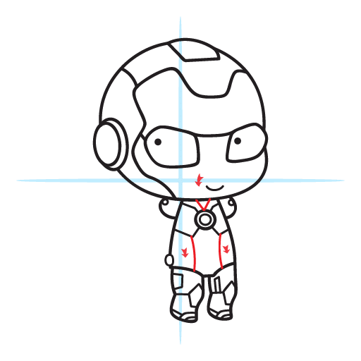 How To Draw Iron Man 21 howtodrawironman-step15