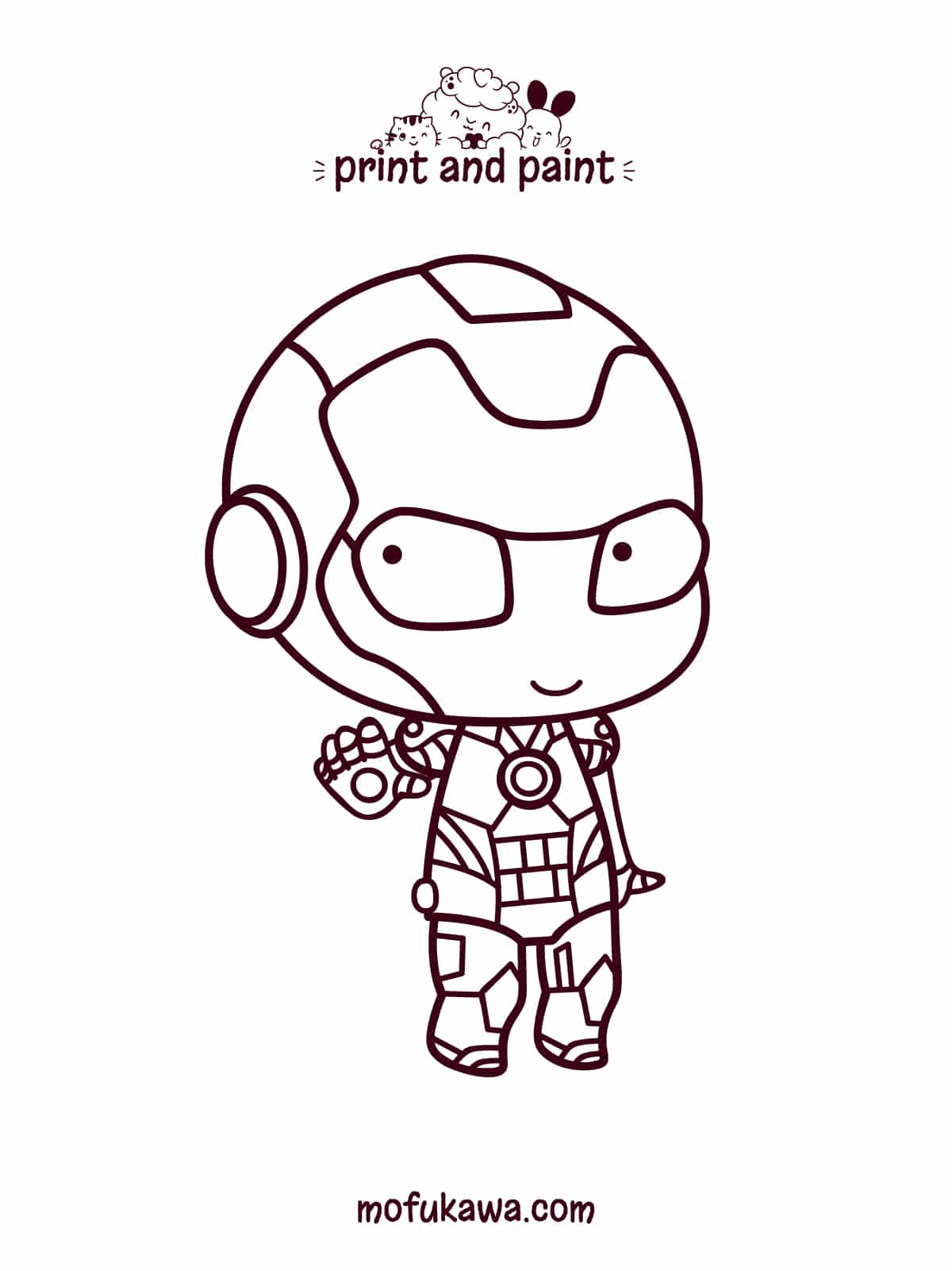 Iron man drawing store for kids