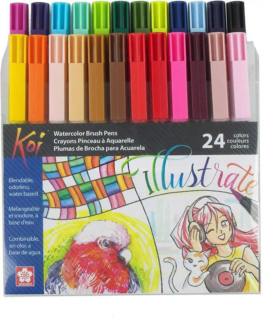 The 13 Best Markers for Adult Coloring Books In 2023 24 sakura-koi markers