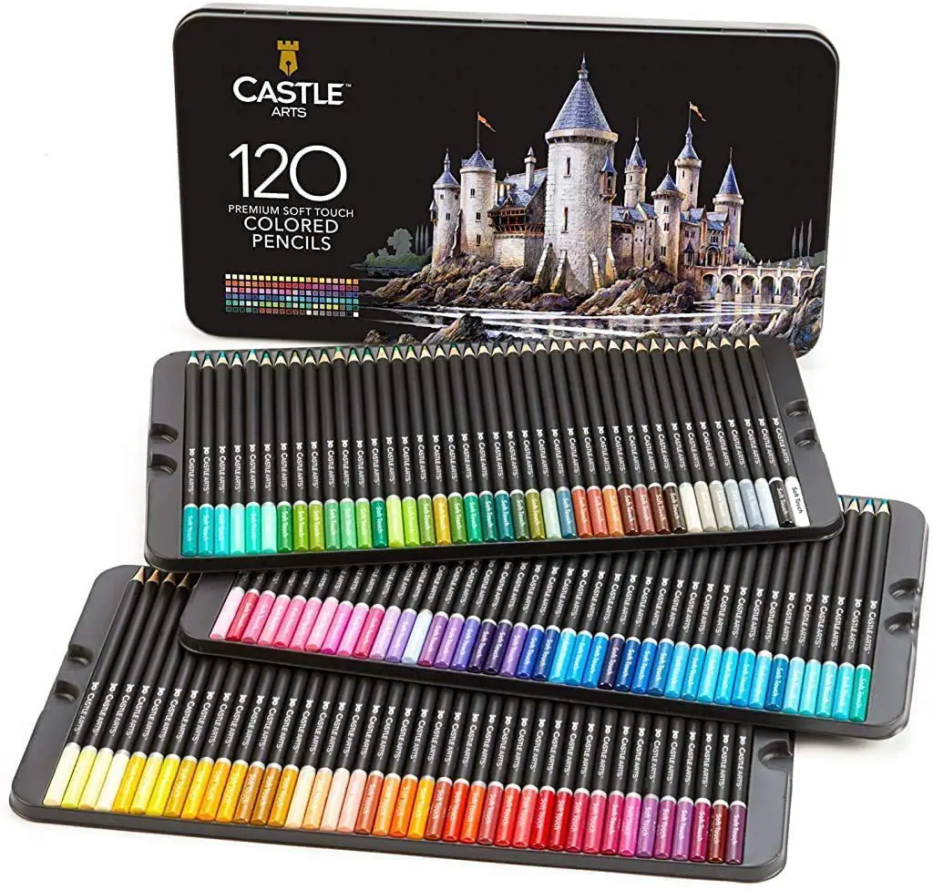 Castle Art Colored Pencils