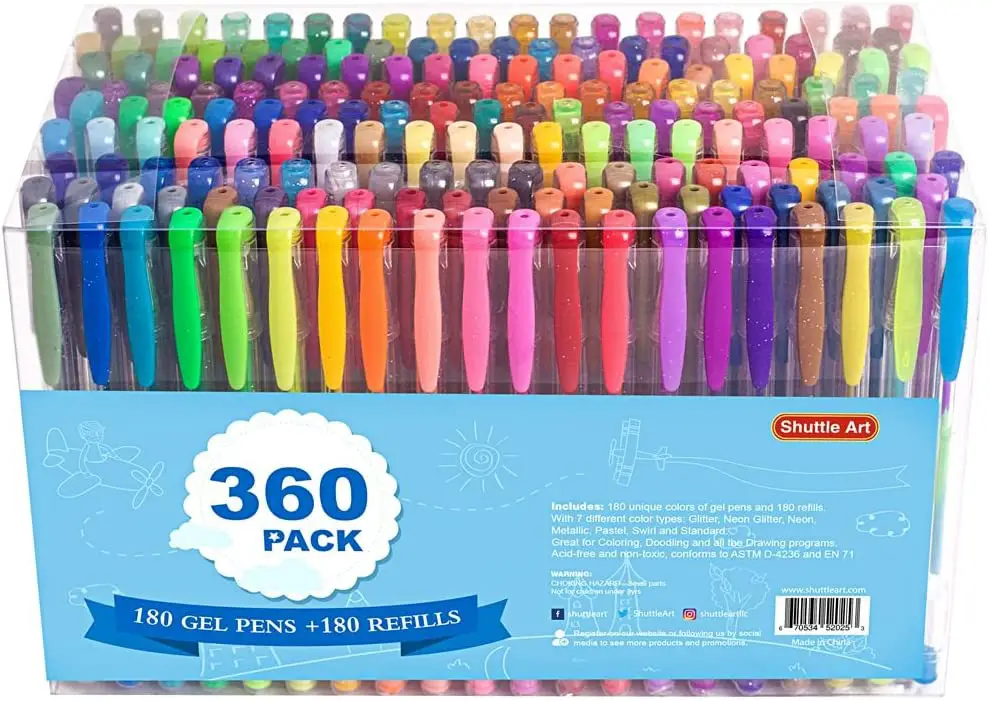 The 13 Best Gel Pens for Coloring Books For 2023 14 Shuttle Art Gel Pens