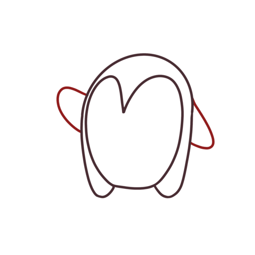 How To Draw A Penguin - Cute Kawaii Style 11 howtodrawacutepenguin-step5