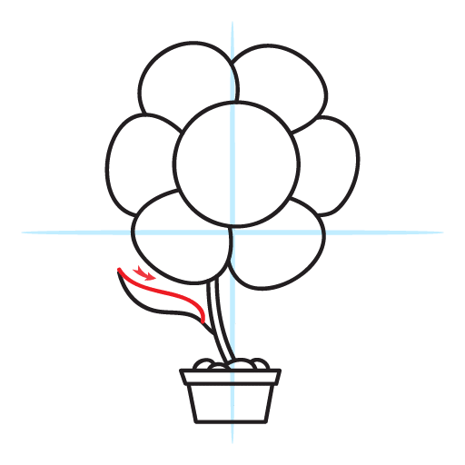 How To Draw A Flower 18 howtodrawaflower-step12
