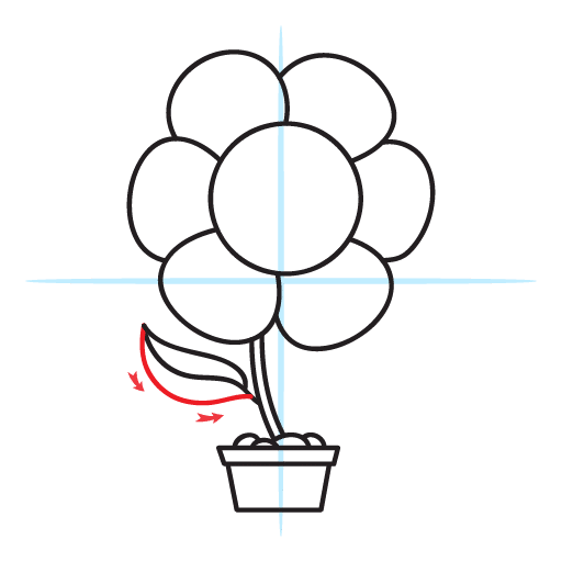 How To Draw A Flower 19 howtodrawaflower-step13
